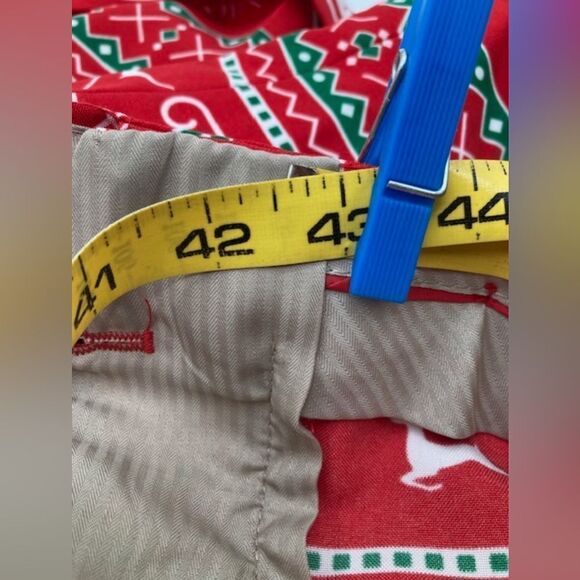 OppoSuits Winter Wonderland Men’s Shorts Ugly Sweater Party Size 43” Red Funny - Picture 11 of 12